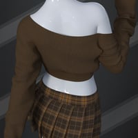 dForce SU Sexy Sweater Set for Genesis 9, 8.1, and 8 Female