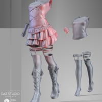 Goth Girl Outfit for Genesis 3 Female(s)