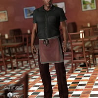 Restaurant Waitress Uniform for Genesis 3 Female(s)
