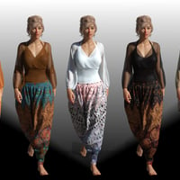 dForce Harem Pants Outfit for Genesis 8 Female(s)