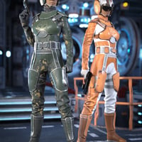 Space Runner Outfit for Genesis 8 Female(s)