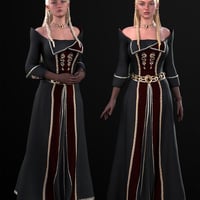 dForce Royal Fantasy Outfit Textures